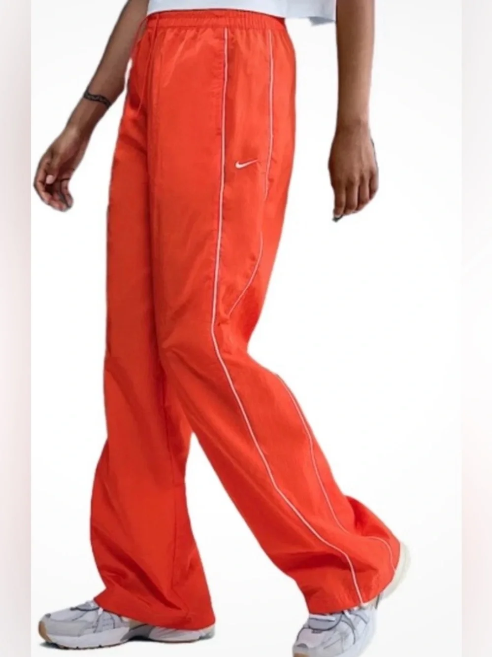 Nike Windrunner Women's High-Waisted Woven Open-Hem Pants FV7655-633 sz XL NWT